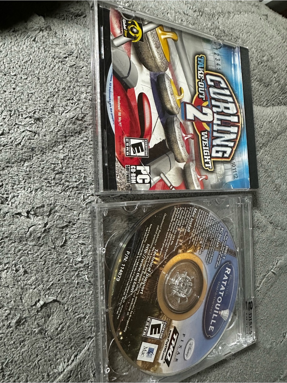 HQ Ratatouille & Curling Game Discs - used